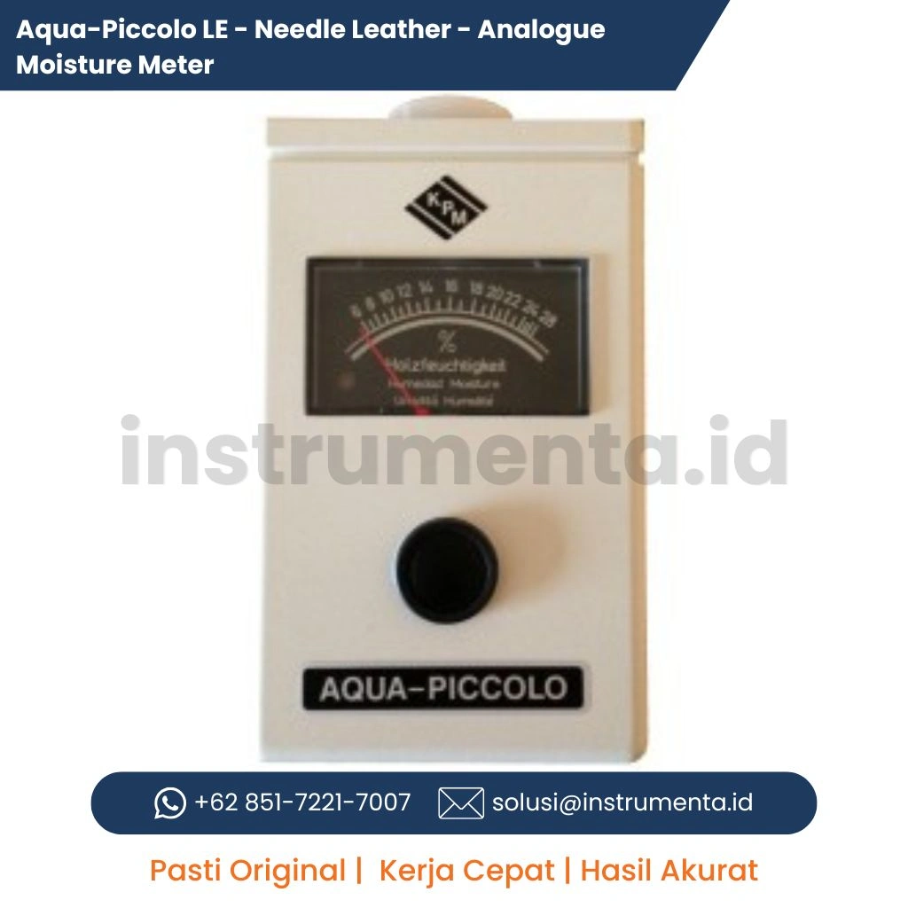 Distributor Aqua-Piccolo LE KPM Germany Analogue Leather Moisture Meter Alat Ukur Kadar Air Kulit Portable
